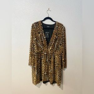 NWT Express leopard mini dress